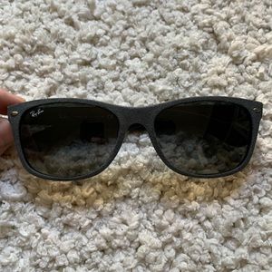 Rayban sunglasses. Gray felt.